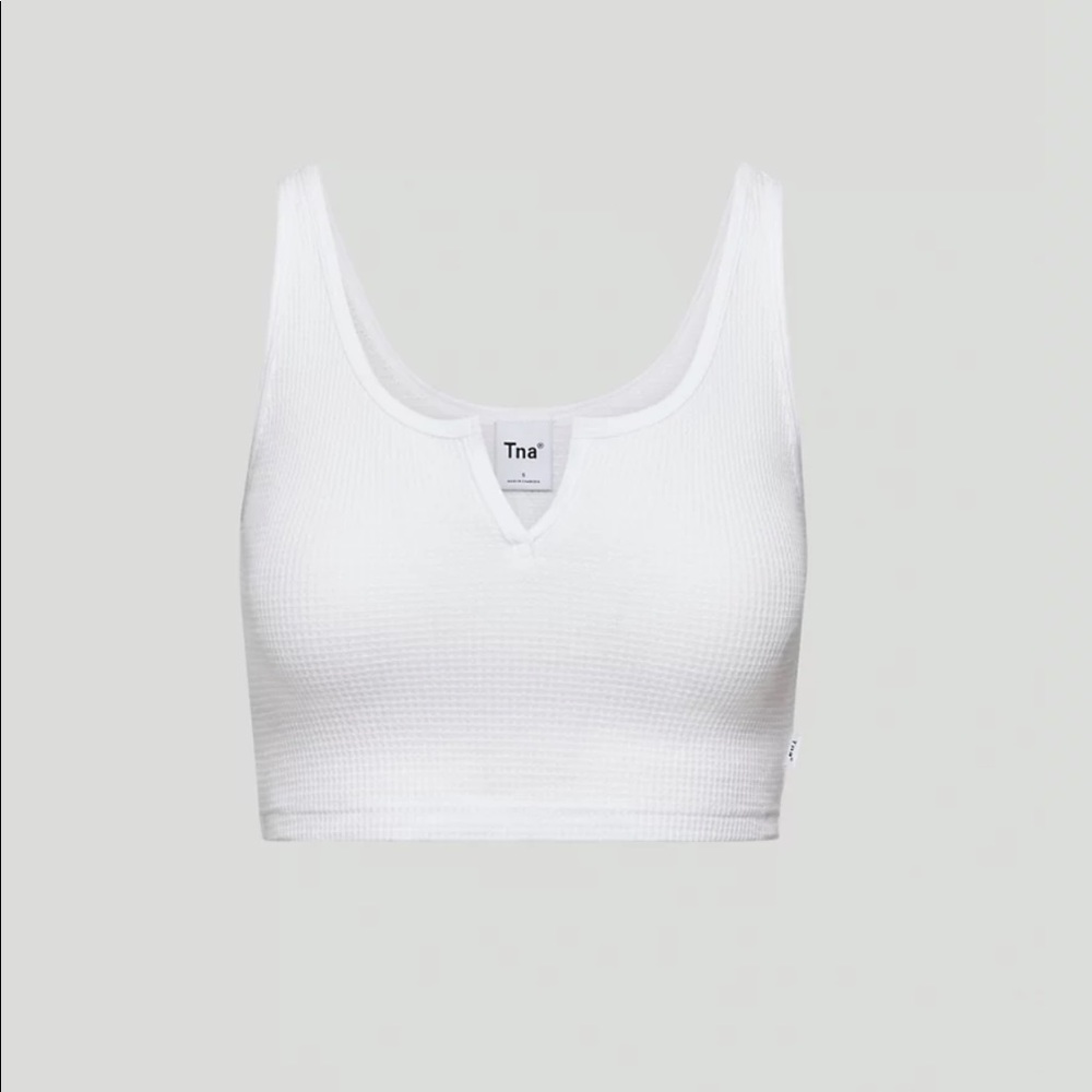 Aritzia Notched Waffle Tank